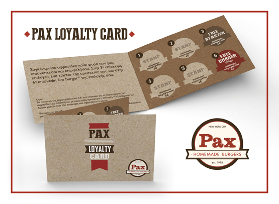 Pax Loyalty Card Pax Loyalty Card