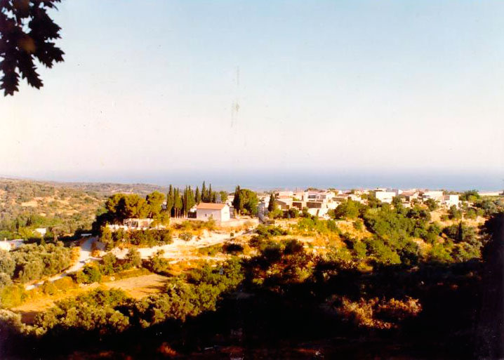 Plot for sale with buildings in Amnato Rethymno: Sea and Mountain View, Close to Arkadiou Monastery.
