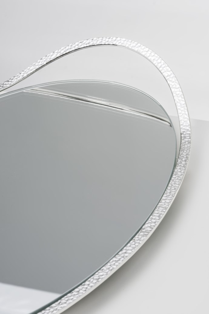 MIR OVAL H  Δίσκος οβάλ με καθρέφτη και πλαίσιο σφυρηλατο