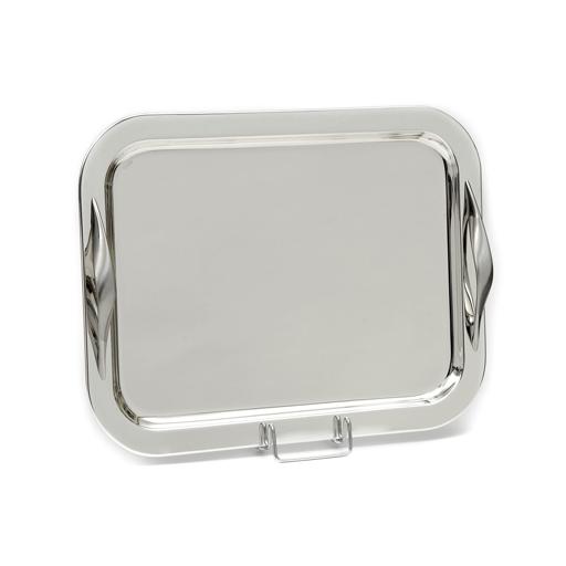 SILVER PLATED TRAY RECTANGULAR , DIMENSION 43X33 CM
