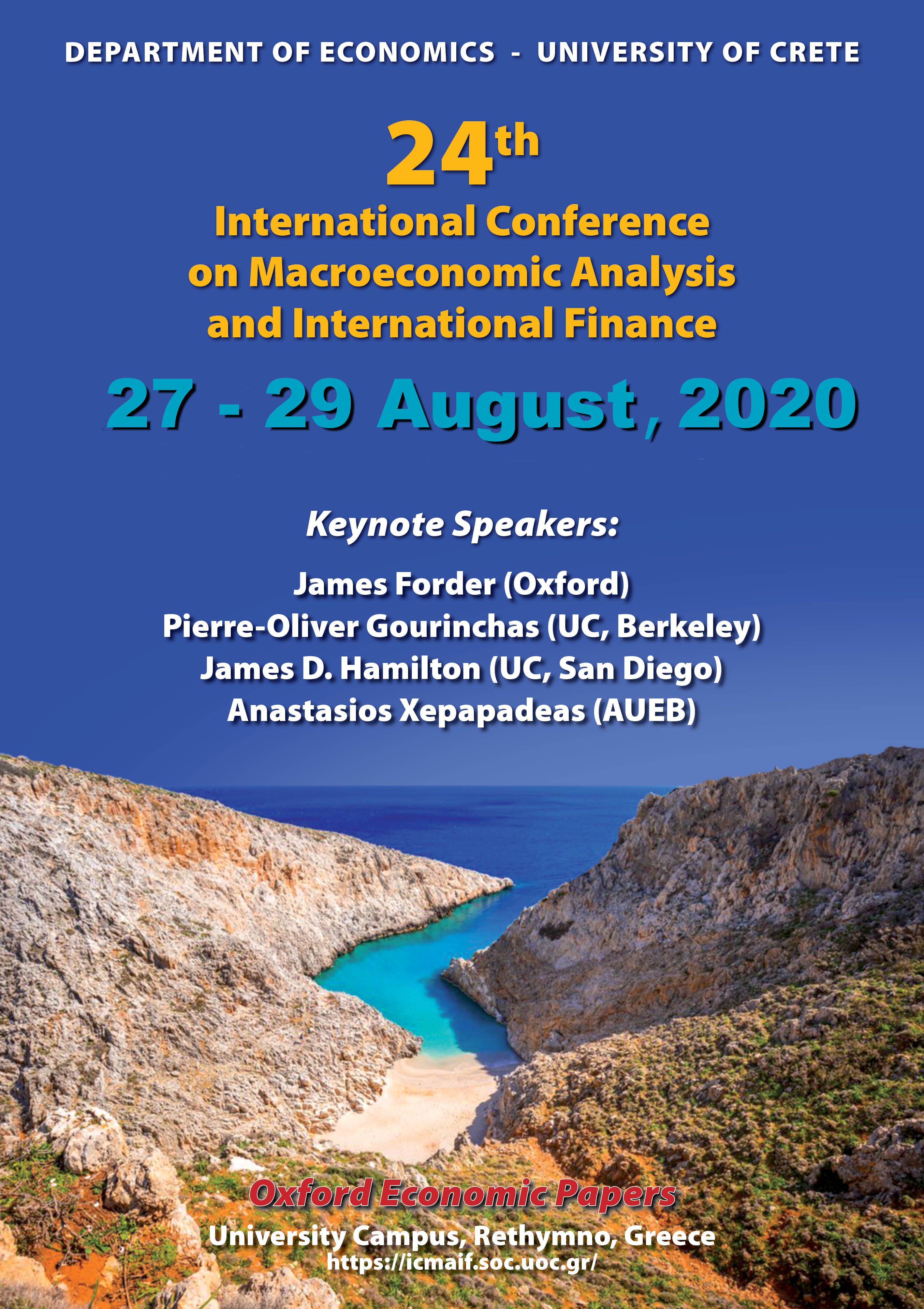 24&omicron; &Delta;&iota;&epsilon;&theta;&nu;έ&sigmaf; &Sigma;&upsilon;&nu;έ&delta;&rho;&iota;&omicron; &Mu;&alpha;&kappa;&rho;&omicron;&omicron;&iota;&kappa;&omicron;&nu;&omicron;&mu;&iota;&kappa;ή&sigmaf; &Alpha;&nu;ά&lambda;&upsilon;&sigma;&eta;&sigmaf; &kappa;&alpha;&iota; &Delta;&iota;&epsilon;&theta;&nu;&omicron;ύ&sigmaf; &Chi;&rho;&eta;&mu;&alpha;&tau;&omicron;&delta;ό&tau;&eta;&sigma;&eta;&sigmaf;