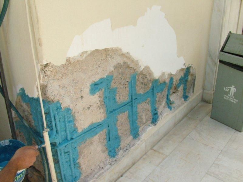 Επισκευές οπλισμού, αρμού διαστολής Παλαιού Κτιρίου.