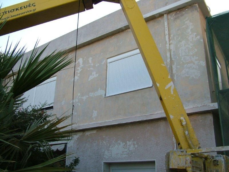 Επισκευές οπλισμού, μονώσεις τοίχων, χρωματισμός, υγρομόνωση θερμομόνωση.