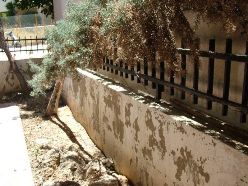 Επισκευές οπλισμού, μονώσεις τοίχων, χρωματισμός υγρομόνωση ταράτσας.