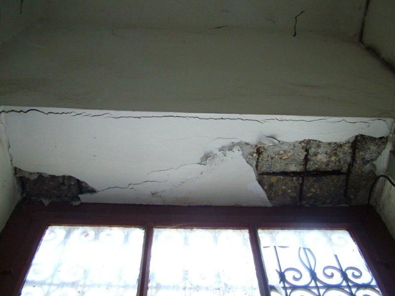 Επισκευές οπλισμού, πρόσοψης, χρωματισμός.
