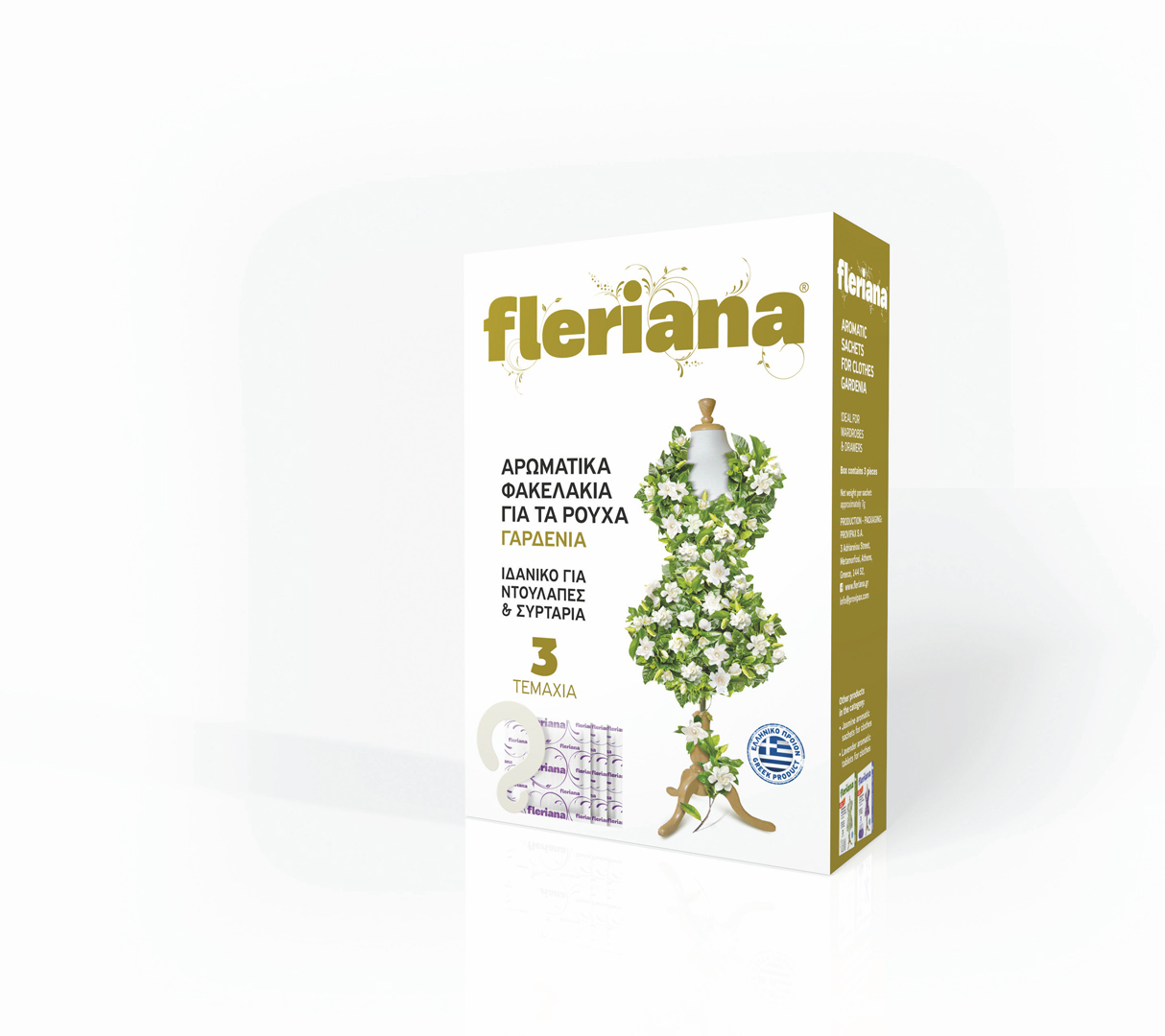 Natural Gardenia Scented Sachets for Clothes