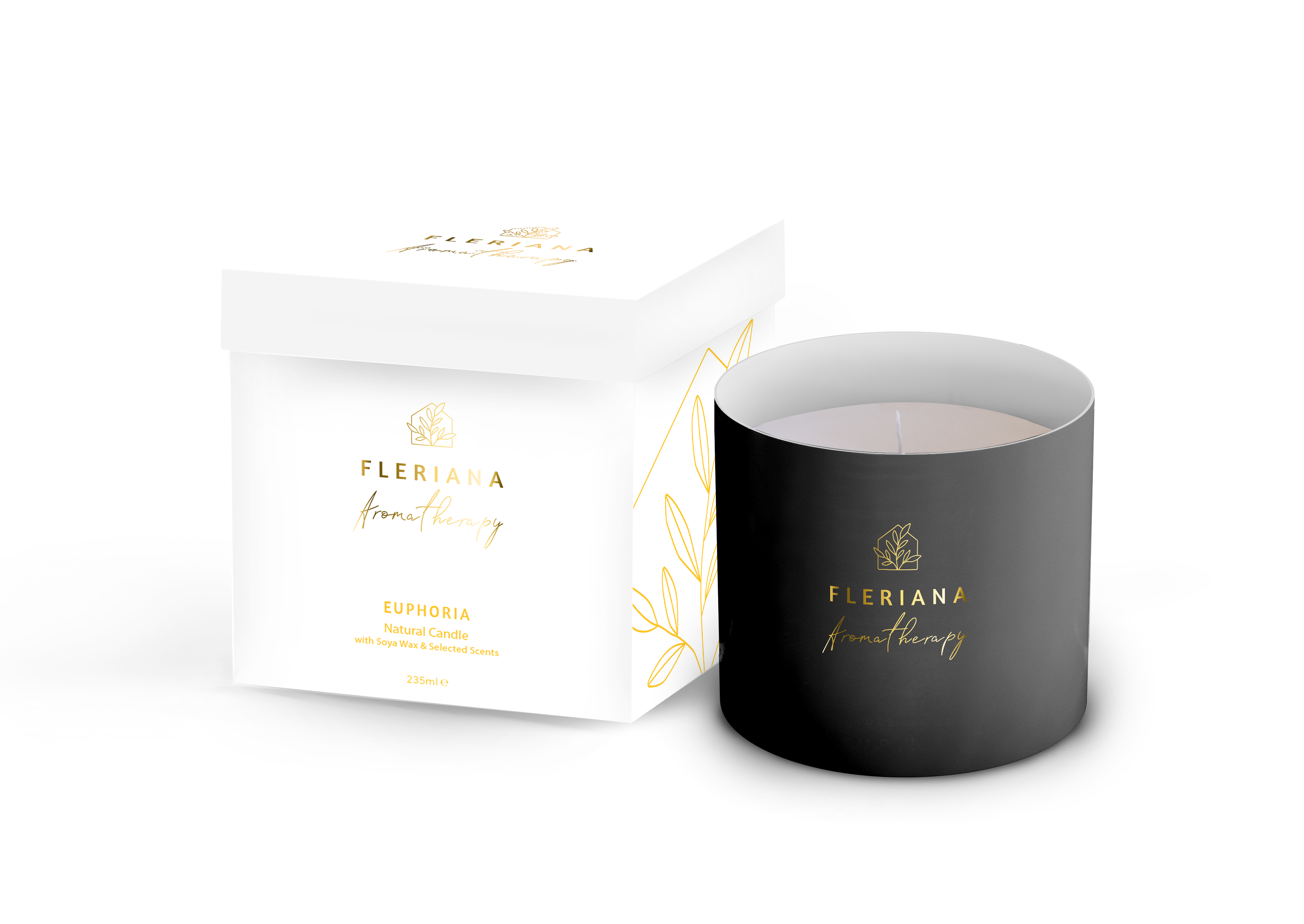 FLERIANA AROMATHERAPY - EUPHORIA NATURAL CANDLE