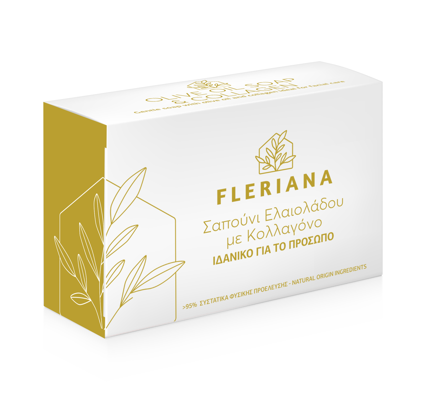 Fleriana face soap with olive oil & collagen