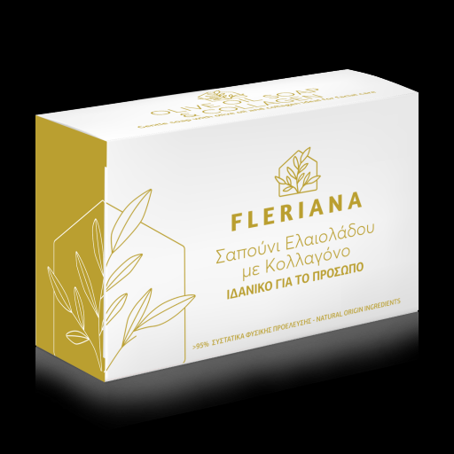 Fleriana σαπούνι για το πρόσωπο με ελαιόλαδο & κολλαγόνο